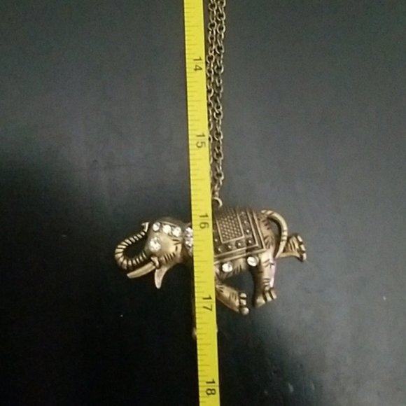 Bronze Elephant Necklace - Picture 6 of 7